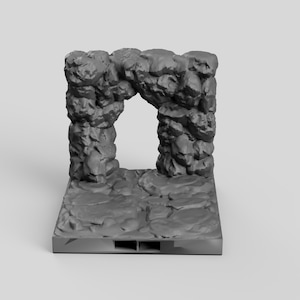 Höhlenöffnung Wand DragonLock Dungeon Tiles Gelände für Dungeons and Dragons, D&D, Pathfinder, Geschenke, Miniatur