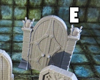 15mm 28mm 32mm DnD Miniature Terrain Dungeon Doors Ver.E | D&D, Dungeons and Dragons, Pathfinder, Tiles, ,  40k, Dice Box