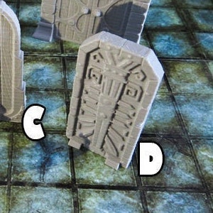 15mm 28mm 32mm DnD Miniature Terrain Dungeon Doors Ver.D | D&D, Dungeons and Dragons, Pathfinder, Tiles, ,  40k, Dice Box