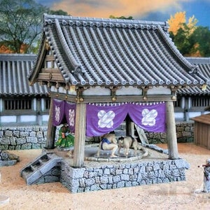 Japan Samurai Sumo Ring DnD Miniature Wargaming Terrain for Dungeons and Dragons, D&D, Pathfinder, Tabletop, 28mm, Gifts