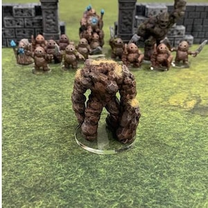 28mm | 32mm Earthenkind Elemental Giant Monster DnD Miniature | Pathfinder Miniature | Wargaming Miniature Pathfinder RPG Fantasy Miniature