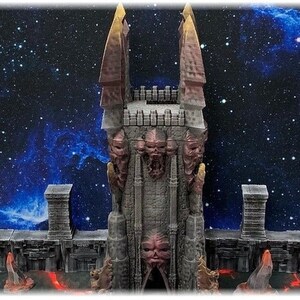 Grote Toren van Duisternis DnD Miniatuur Terrein, Dungeons and Dragons, D&D, 40k, Wargaming, Pathfinder, Tafelblad, Scatter, 28mm
