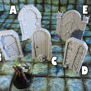 15mm 28mm 32mm DnD Miniature Terrain Dungeon Doors | D&D, Dungeons and Dragons, Pathfinder, Tiles, ,  40k, Dice, Dice Box