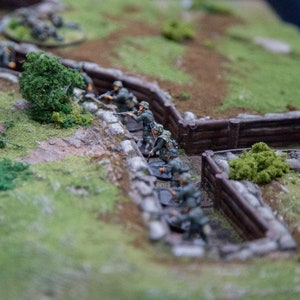 WII Army Trench Set DnD Miniature Wargaming Terrain for Dungeons and Dragons, D&D, Pathfinder, Tabletop, 28mm, 32mm, Gifts