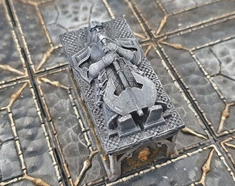 Kriegergrab Sarkophag OpenLock Dungeon Tile DnD Miniatur Terrain, Dungeons and Dragons, D&D, Pathfinder, Wargaming, 28mm