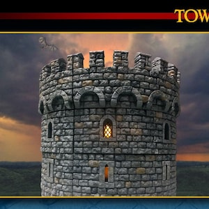 DnD Terrain Tower of Horror | DnD Terrain | Pathfinder | D and D miniature | DnD Miniature | DnD Dungeon | Dungeon Terrain