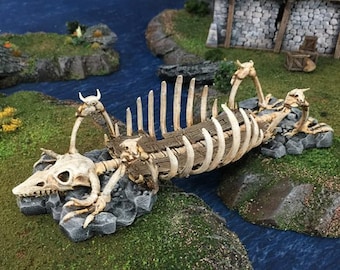 Dwarves, Elves and Demons - DnD Terrain The Bone Bridge | DnD 28mm Miniature   D&D Tabletop Pathfinder