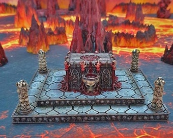 DnD Terrain Sacrificial Altar | DnD D&D 28mm Miniature RPG Terrain   Tabletop Miniatures Pathfinder Frostgrave