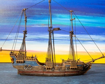 DnD Terrain Frigate Mk2 Ship - Dwarves, Elves and Demons | 28mm Miniature  D&D Tabletop Pathfinder