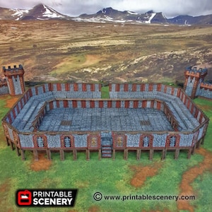 DnD Terrain Dwarf Dwarven Grudge Arena | DnD D&D 28mm Miniature Terrain   Tabletop Miniatures Pathfinder