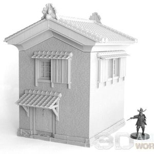 Japan Samurai Storage House 1 DnD Miniature Wargaming Terrain for Dungeons and Dragons, D&D, Pathfinder, Tabletop, 28mm, Gifts