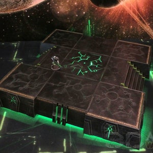Necrontyr Modular Hill Set DnD Miniature Wargaming Terrain for Dungeons and Dragons, D&D,  Pathfinder, Tabletop, 28mm