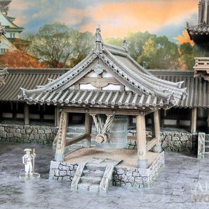 Japan Samurai Temple Bell DnD Miniature Wargaming Terrain for Dungeons and Dragons, D&D, Pathfinder, Tabletop, 28mm, Gifts