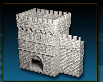 DnD Terrain Castle Set | DnD Terrain | Pathfinder | D and D miniature | DnD Miniature | DnD Dungeon | Dungeon Terrain