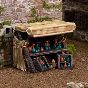 The Apothecary Set DnD Terrain for Dungeons and Dragons Terrain, D&D, D and D, Pathfinder, Miniature, Wargaming, Gifts