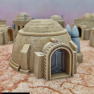 House And Grain Silo for Star Wars Legion Terrain, Gaslands, Sci-Fi, DnD, D&D, Dungeons and Dragons, 28mm