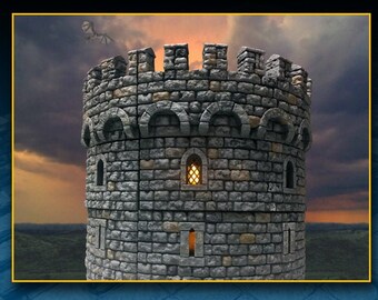 DnD Terrain Tower of Horror | DnD Terrain | Pathfinder | D and D miniature | DnD Miniature | DnD Dungeon | Dungeon Terrain