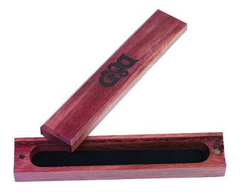 Dnd Purple Heart Wood Dice Box Vault Bag voor Dungeons and Dragons, D&D, DnD Dice Set, Toren, Lade, Accessoires, Geschenken