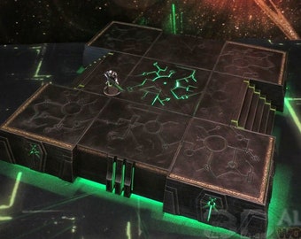 Necrontyr Modular Hill Set DnD Miniature Wargaming Terrain for Dungeons and Dragons, D&D,  Pathfinder, Tabletop, 28mm