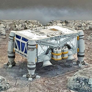 Lunar Cargo Lander Sanctuary-17 for Star Wars Legion Terrain,  , Gaslands, Sci-Fi, DnD, D&D, Dungeons and Dragons, 28mm