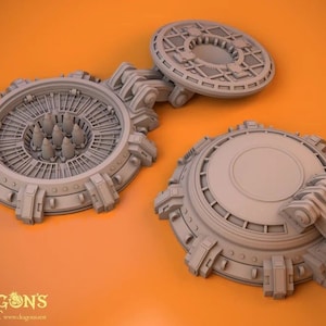 Missile Silo 40k Terrain for Sci Fi, Dungeons and Dragons, DnD, Kill Team Terrain, Necromunda, Space Hulk