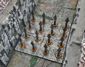 All Dungeon Traps OpenLock Tiles DnD Miniature Terrain For Dungeons and Dragons, D&D, Pathfinder, Wargaming, Tabletop