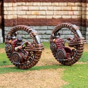 Archanical Monowheel DnD Miniature Terrain Set, Resin Miniature, Dungeons and Dragons Miniature, D&D TTRPG Miniature, D and D, Pathfinder