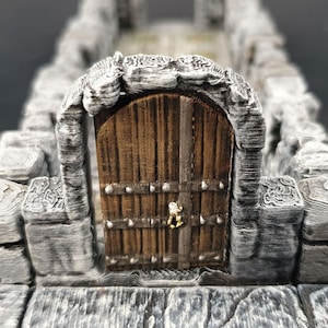 Heavy Arches OpenLock Dungeon Tile DnD Miniature Terrain, Dungeons and Dragons, D&D, Pathfinder, Wargaming, 28mm, Tabletop