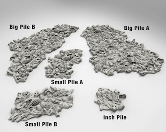 Dungeons Bone Piles DnD Miniature Terrain, Dungeons and Dragons, D&D,  , Pathfinder, Scatter, Wargaming, Tabletop, 28mm, 32mm
