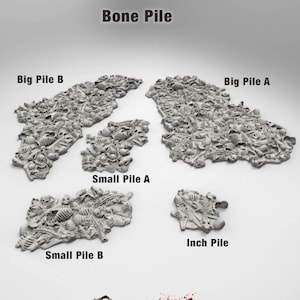 Donjons Bone Piles DnD Terrain miniature, Donjons et Dragons, D&D, , Pathfinder, Scatter, Wargaming, Tabletop, 28mm, 32mm