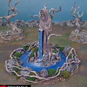 Shadowfey Feywild Shrine DnD Miniature Terrain for Dungeons and Dragons, D&D, D and D, Wargaming, Tabletop, Wargaming, Gifts