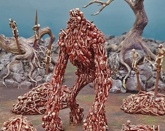 Necromancer Corpse Giant DnD Miniature Terrain for Dungeons and Dragons, D&D, D and D,  , Tabletop, 28mm, Gifts, Pathfinder