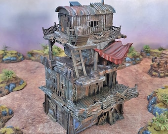 Slum Stacks for Wasteworld   Terrain, Gaslands, Post Apocalyptic, DnD, D&D, Dungeons and Dragons, 28mm 20mm