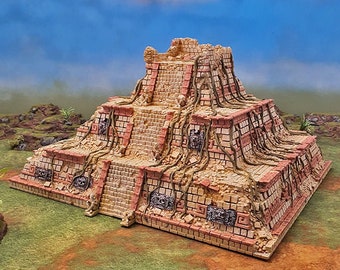 Pirámide del nuevo Edén DnD Terreno en miniatura para mazmorras y dragones, D&D, , Pathfinder, Tabletop 28mm, Brave New Worlds, Eden