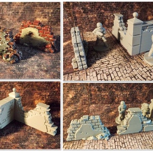 Modern Brick Fences DnD Miniature Terrain 15mm 28mm 32mm | , D&D, Dungeons and Dragons, Pathfinder,  40k, Tabletop, Dice