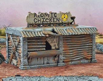 Junkfood Franchise for Wasteworld Terrain, Gaslands, DnD, D&D, Dungeons and Dragons, Pathfinder, Star Wars Legion, 28mm, 20mm