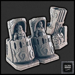 Containment tubes Set DnD Miniature Terrain for Dungeons and Dragons Terrain, DnD Terrain, D&D, D and D, Wargaming, Pathfinder
