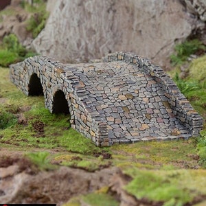 Hagglethorn Bridge Set DnD Miniature Terrain for Dungeons and Dragons, D&D, D and D,  , Tabletop, Wargaming, Gifts