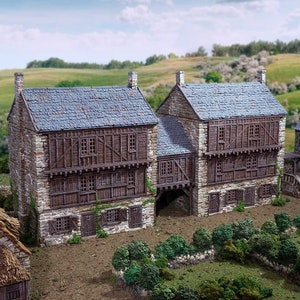 Cobblestone Way Set DnD Terrain for Dungeons and Dragons Terrain, D&D, D and D, Pathfinder, Miniature, Wargaming, Gifts