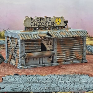 Franquia Junkfood para Wasteworld Terrain, Gaslands, DnD, D&D, Dungeons and Dragons, Pathfinder, Star Wars Legion, 28mm, 20mm