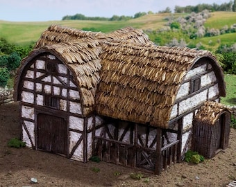 Medieval Country Stable DnD Terrain for Dungeons and Dragons, D&D, D and D, Miniature, Wargaming, Tabletop, Gifts