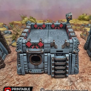 Sithic Outpost Bunker DnD Miniature Terrain for Dungeons and Dragons, D&D, Wargaming, Pathfinder, Tabletop 28mm, Brave New Worlds, Eden
