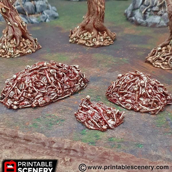 The corpse pile DnD Miniature Terrain for Dungeons and Dragons, D&D, D and D, Tabletop, 28mm, Gifts