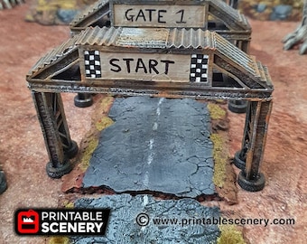 Checkpoint for Wasteworld Terrain, Gaslands, DnD, D&D, Dungeons and Dragons, Pathfinder, Star Wars Legion, 28mm, 20mm