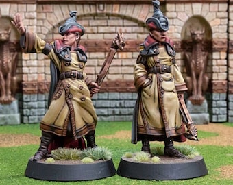 Piper Billius DnD Conjunto de terreno en miniatura, Miniatura de resina, Miniatura de mazmorras y dragones, Miniatura D&D TTRPG, D y D, Conquistador