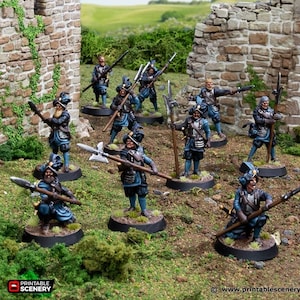 Kings Guard e Freeguild DnD Miniature Set DnD Terrain per Dungeons and Dragons Terrain, D&D, D e D, Pathfinder, Regali DnD