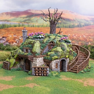 Rise of the Halflings Gardeners Guildhall DnD Miniature Terrain for Dungeons and Dragons, D&D, D and D, Wargaming, Tabletop, Gifts