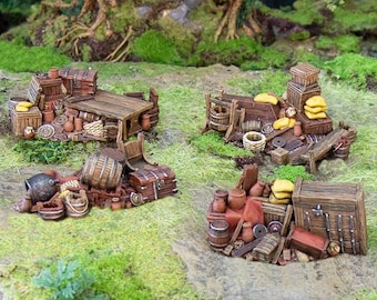 Hagglethorn Hollow Barricades DnD Miniature Terrain for Dungeons and Dragons, D&D, D and D, Wargaming, Tabletop, Gifts