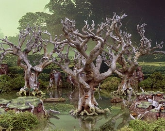 Gloaming Swamps Wildwood Trees DnD Terrain, Dungeons and Dragons Terrain, D&D, D and D, Pathfinder, DnD Miniature