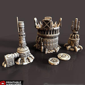 Modulaire plasmastapels DnD miniatuurterrein voor Dungeons and Dragons, D&D, Wargaming, Pathfinder, tafelblad, 28 mm, 32 mm, geschenken
